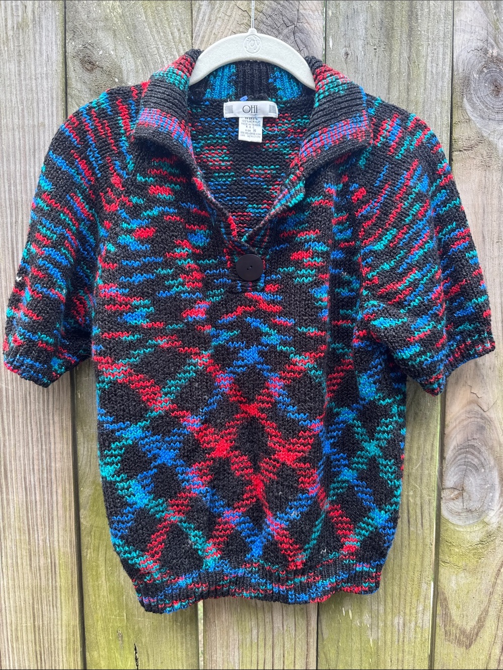 Vintage Shortsleeved Sweater Shirt/Top - OHI Size Small